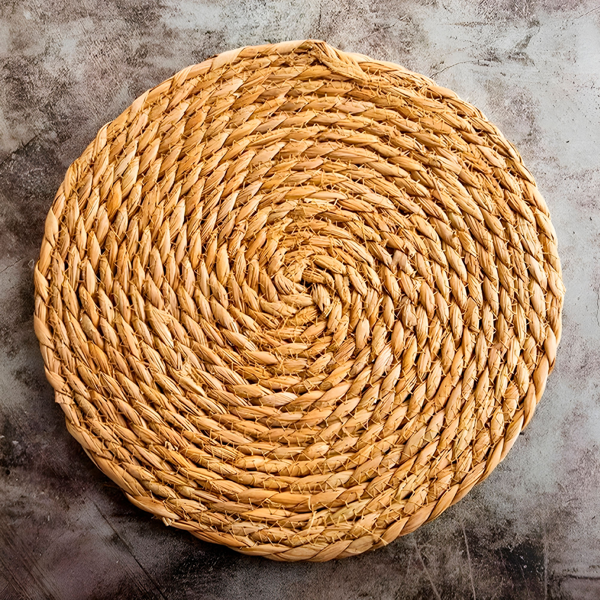 Individual Yute Redondo Fibra Natural 35CM Comedor Hogar 7
