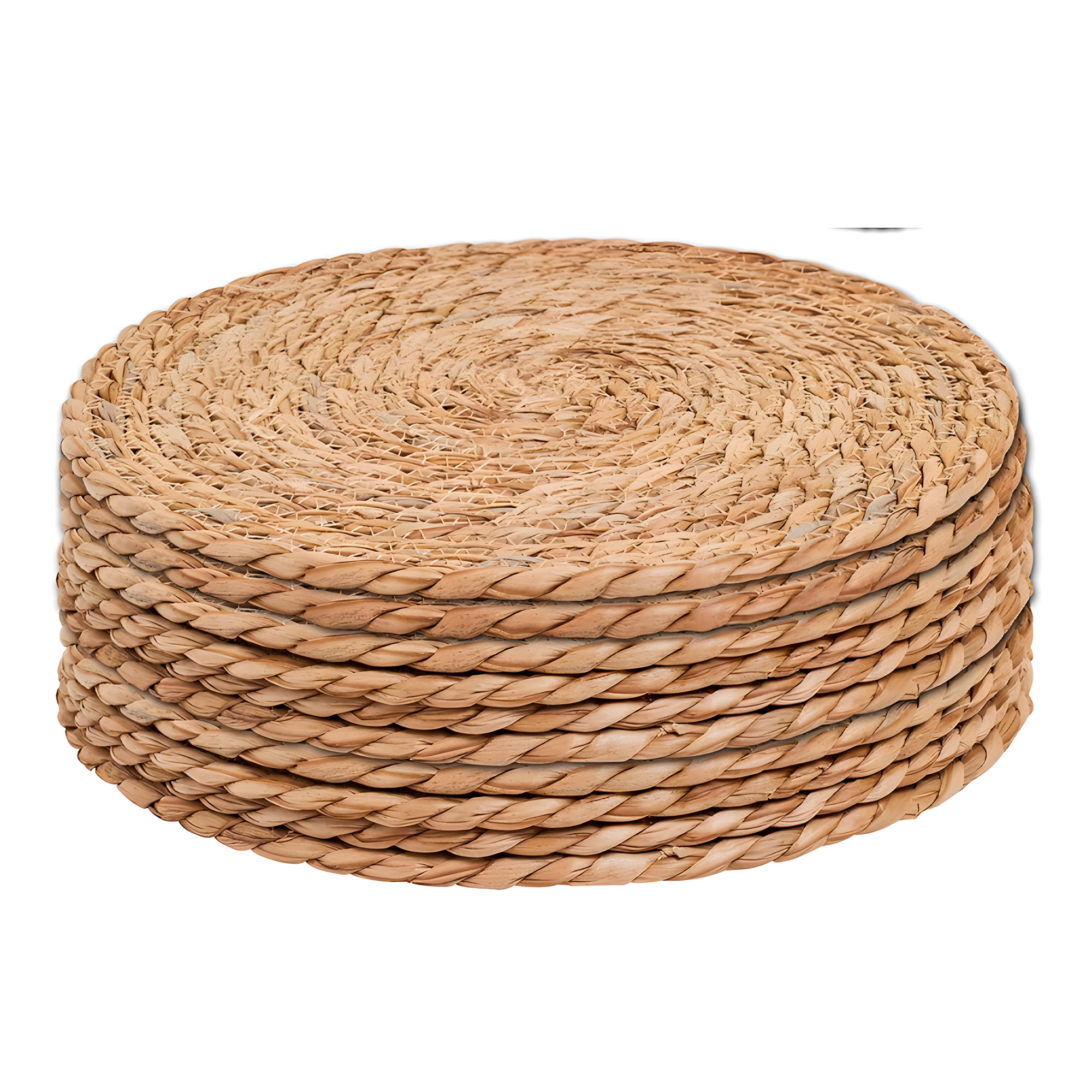 Individual Yute Redondo Fibra Natural 35CM Comedor Hogar 8