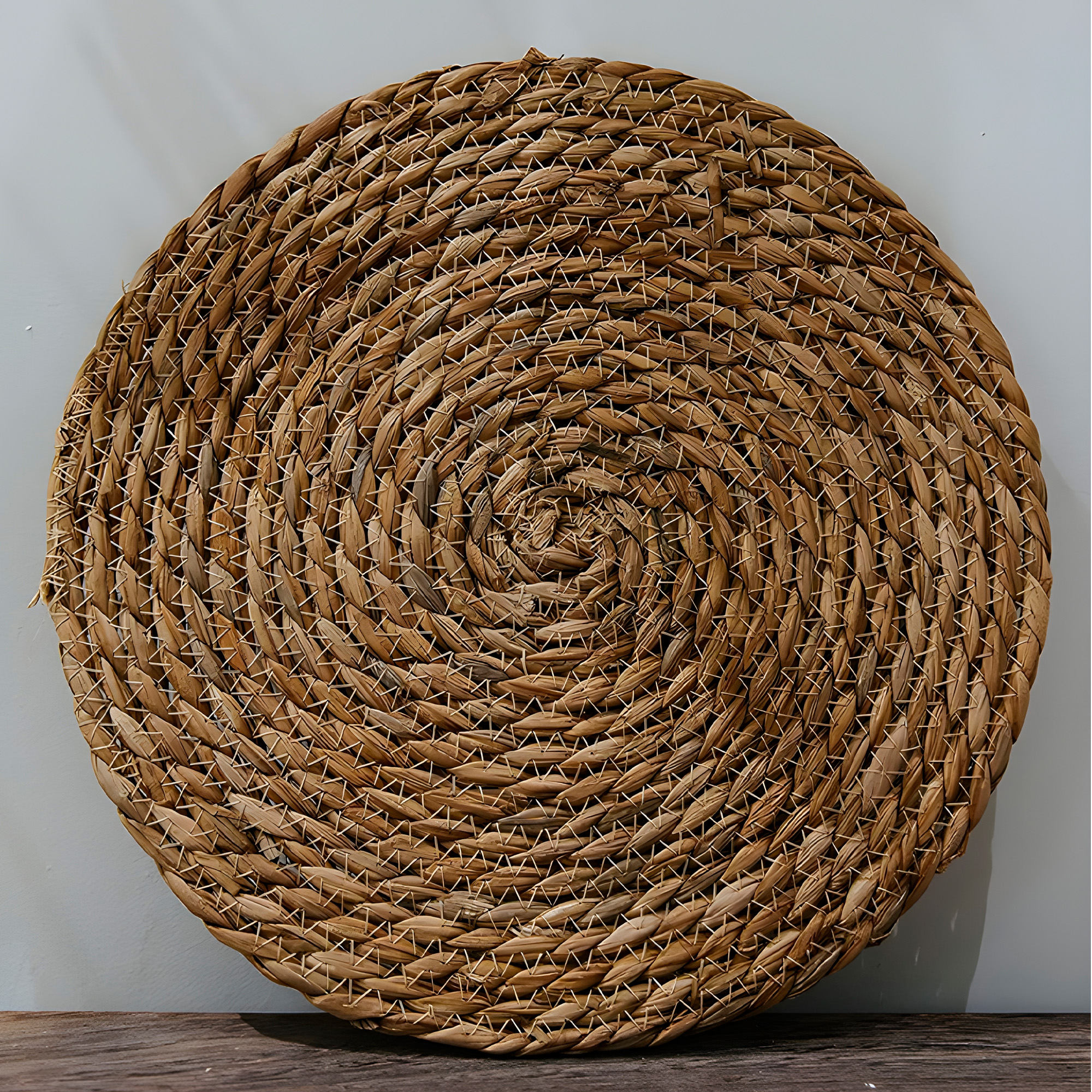 Individual Yute Redondo Fibra Natural 35CM Comedor Hogar 10