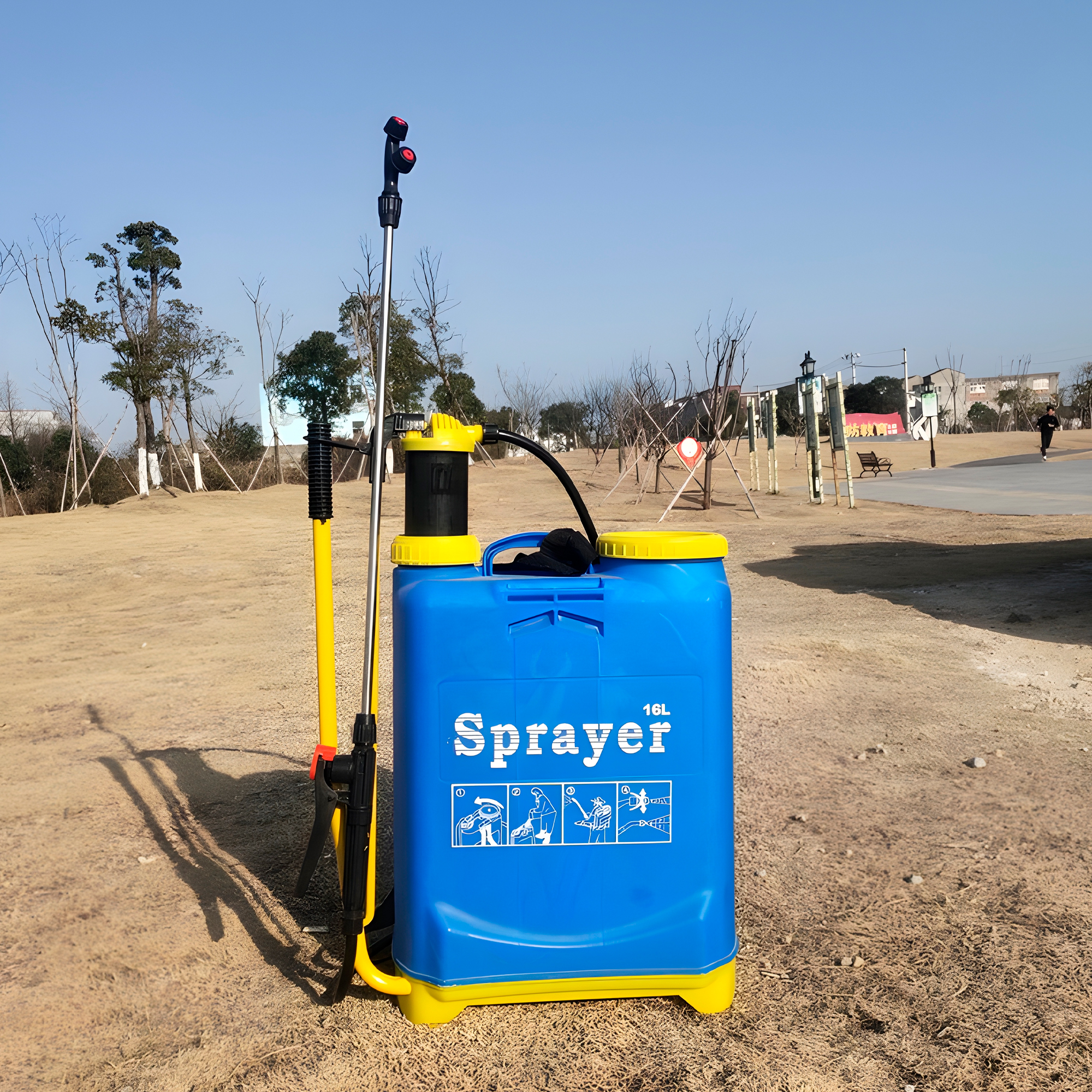 Fumigador Pulverizador Rociador 16 Litros Manual Azul 6