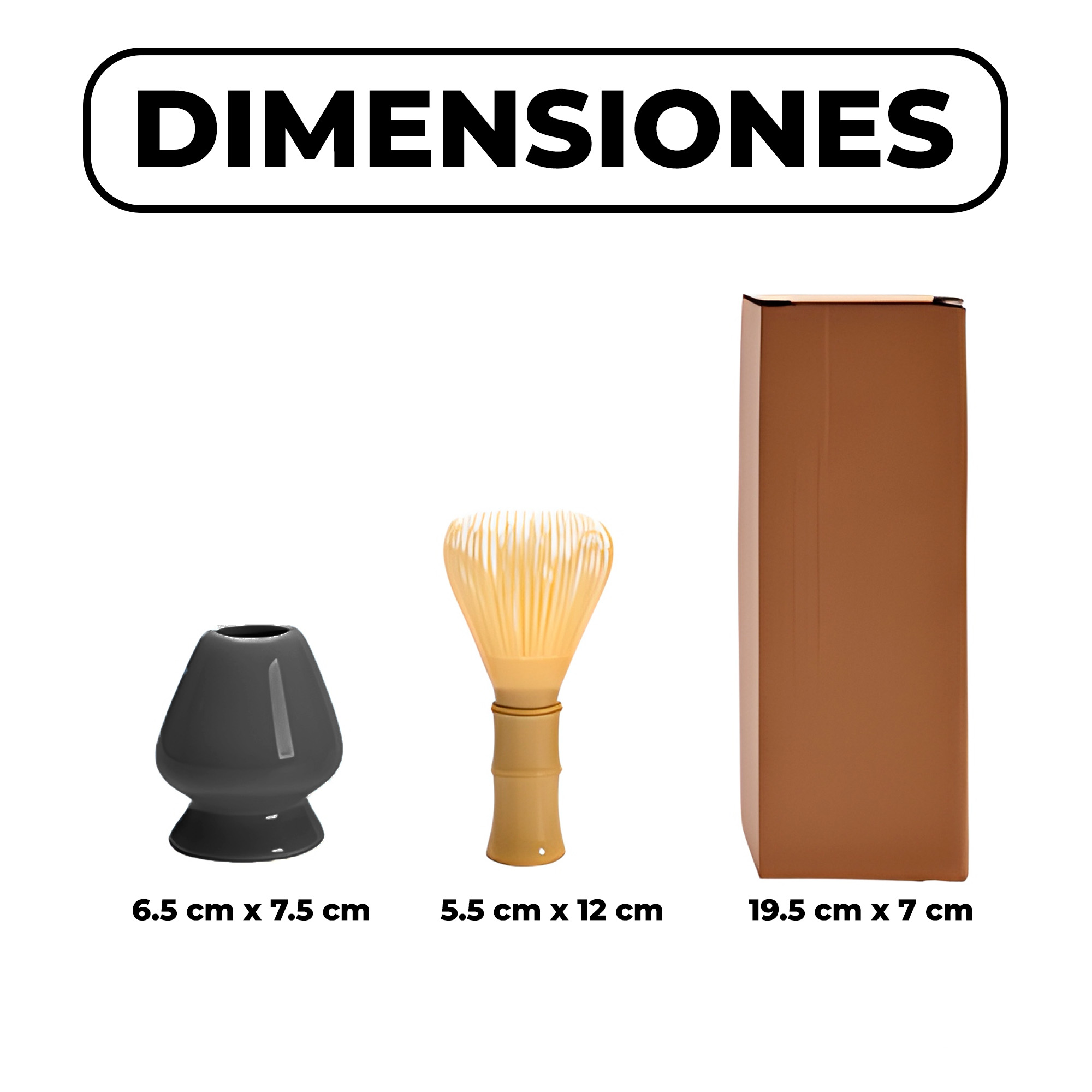 Set Té Matcha Herramientas Batidor Chasen Chashaku Bambú 4 pcs 2