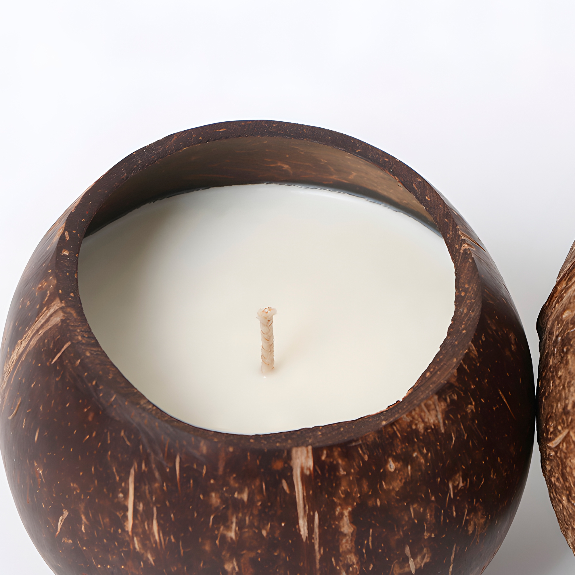 Cuenco de Coco Cascara Vela Aroma Creativo Decoración Hogar 8