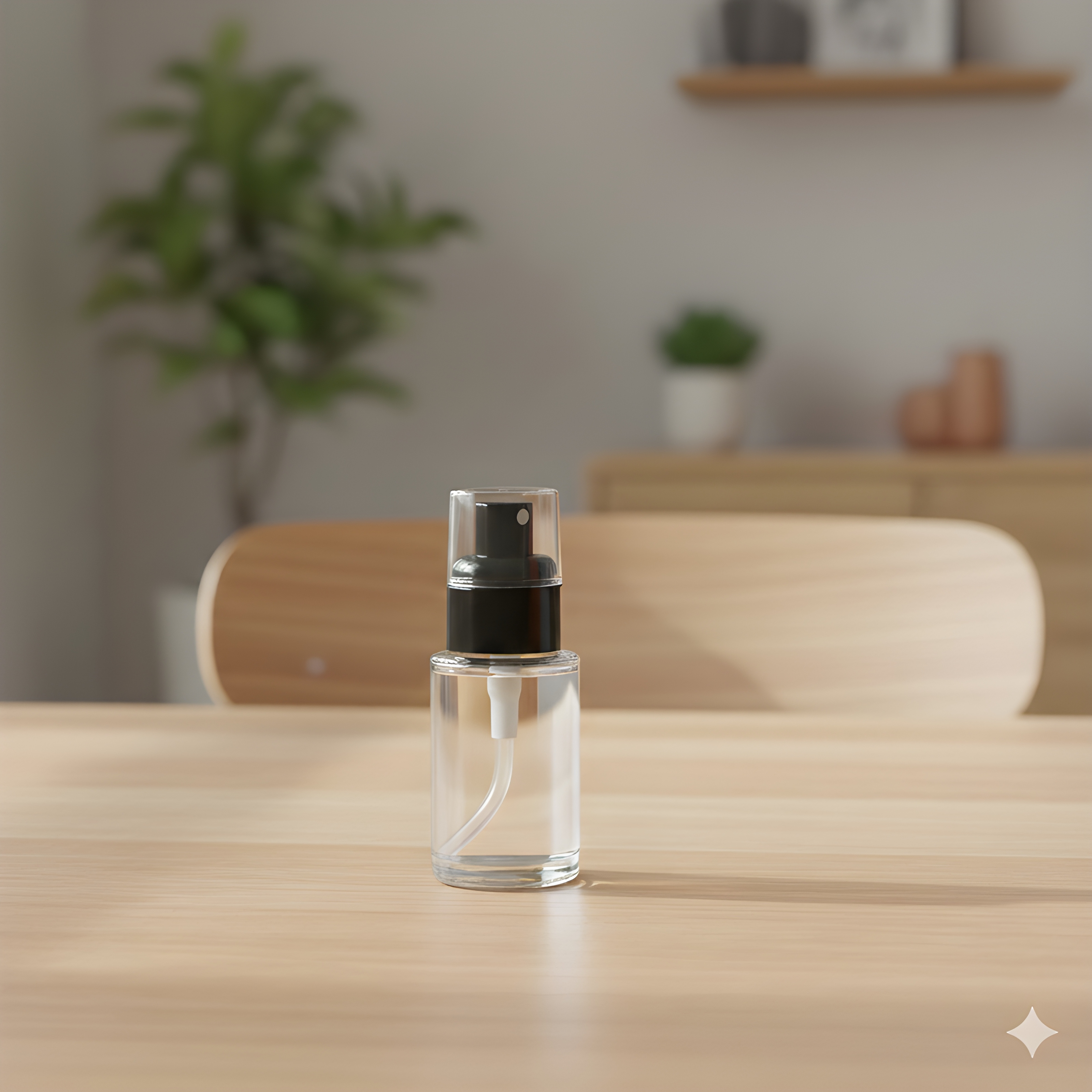 Frasco Transparente Válvula Dispensador Spray Esencial Transparente 30 ML 2