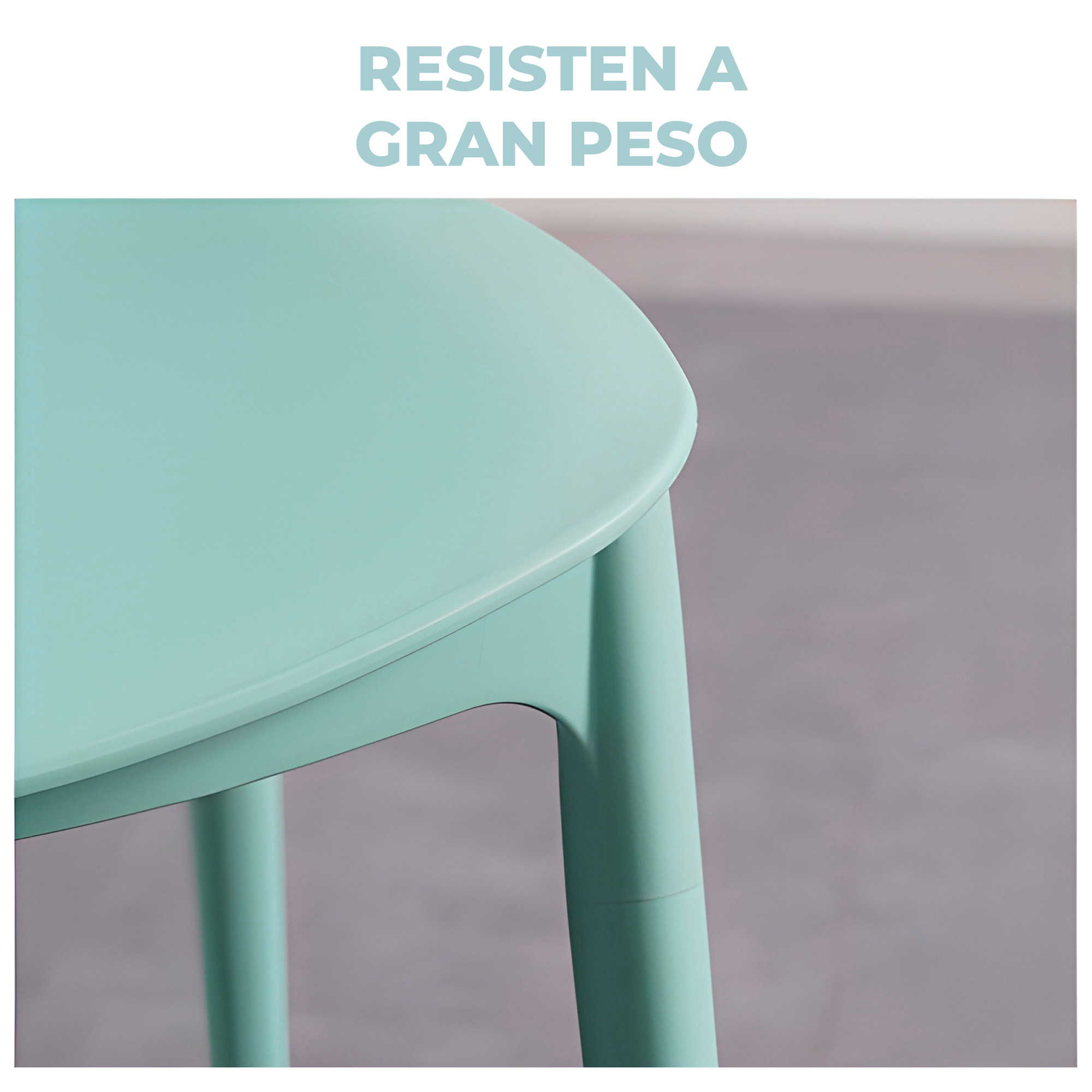 Sillas Comedor Plástico con respaldo Taburete Minimalistas Nórdica 18
