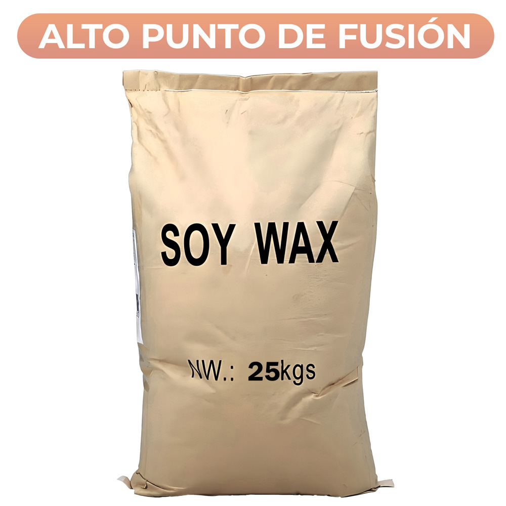 Cera De Soja Soya Natural 58 Grados Sin Humo APF Velas 25 Kilos 3