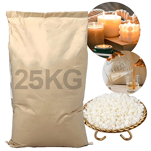 Cera De Soja Soya Natural 58 Grados Sin Humo APF Velas 25 Kilos