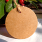 Etiquetas Redonda Regalo Papel Kraft Cordel Yute Natural 100  - Miniatura 6