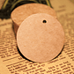 Etiquetas Redonda Regalo Papel Kraft Cordel Yute Natural 100  - Miniatura 7