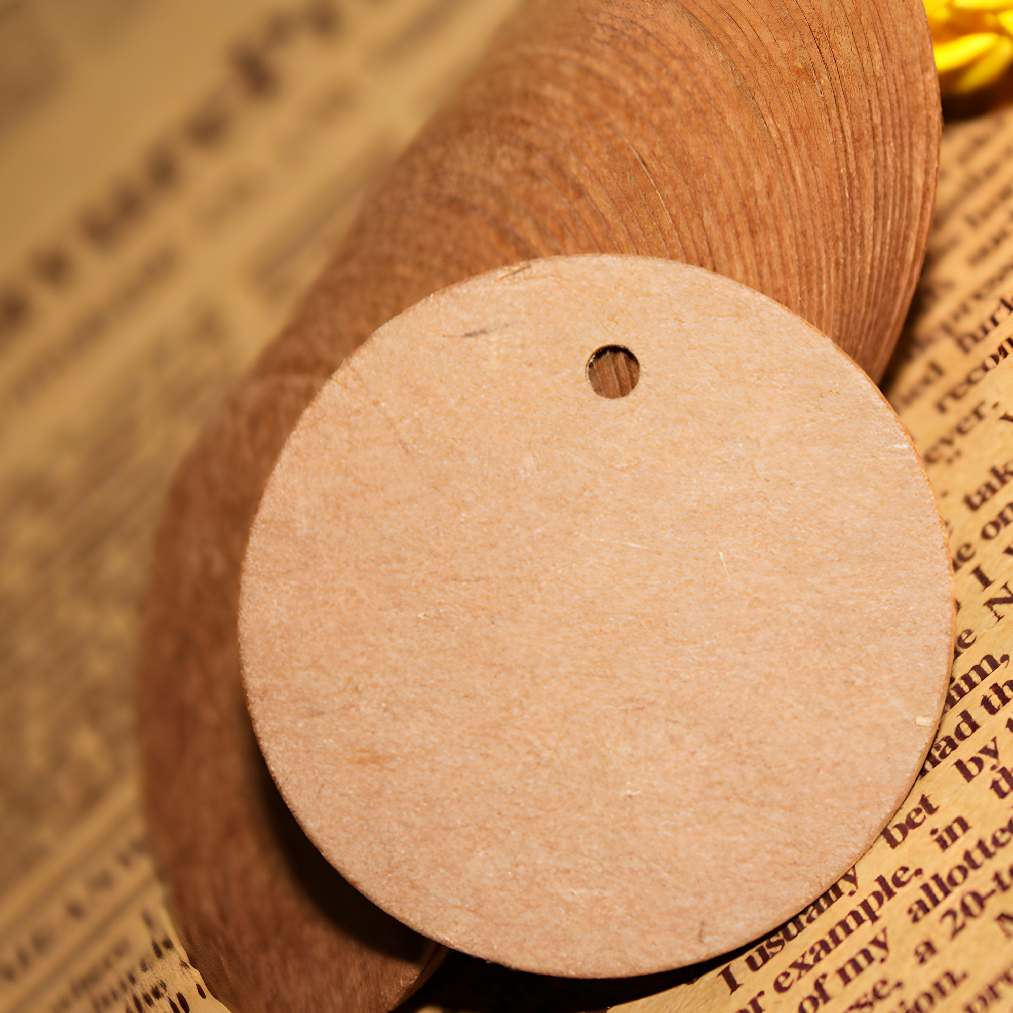 Etiquetas Redonda Regalo Papel Kraft Cordel Yute Natural 100  8