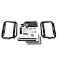 Soporte Anclaje Maletas Laterales Aluminio Negro Motos Kit Universal - Miniatura 3