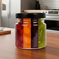 Frasco Vidrio Redondo Miel Salsas 50ML Mermelada Tapa Aluminio - Miniatura 4
