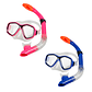 Set Buceo Mascara + Snorkel Ajustable Bamo Azul y Rosa - Miniatura 1
