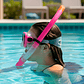 Set Buceo Mascara + Snorkel Ajustable Bamo Azul y Rosa - Miniatura 15