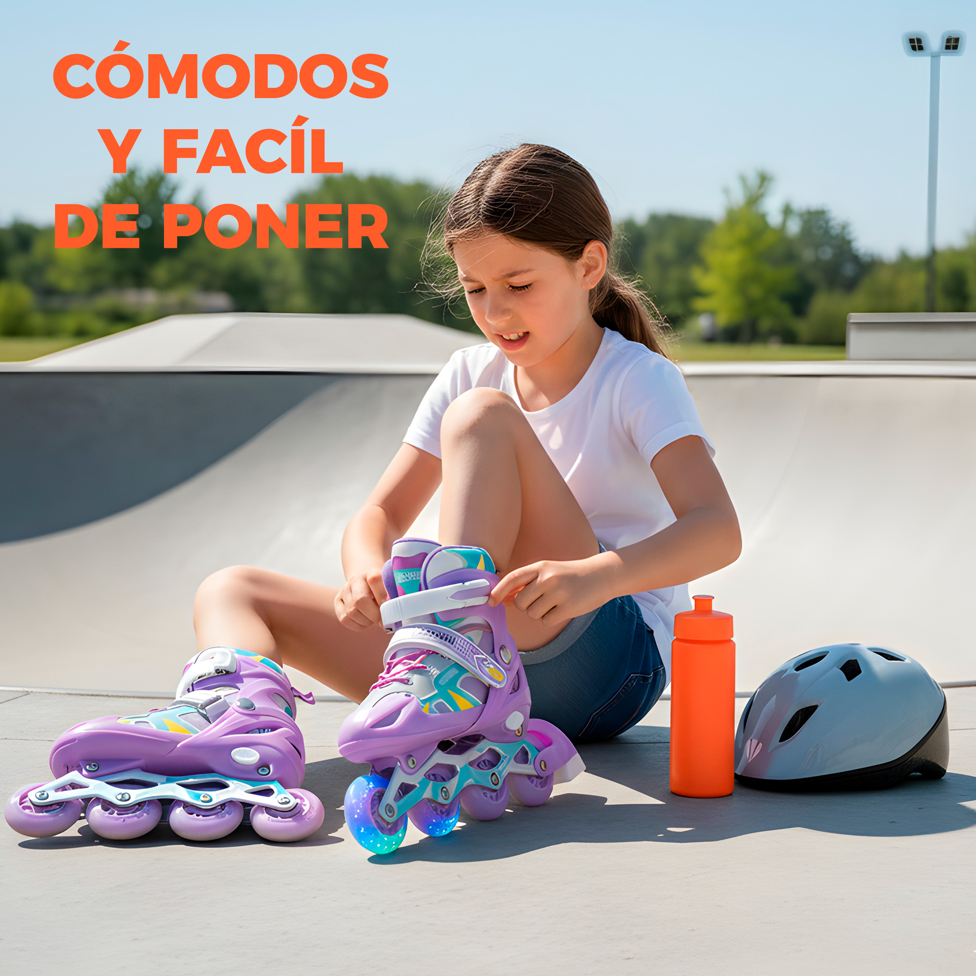 Patines En Linea Ajustables Roller  Ruedas Niños Niñas Colores 2