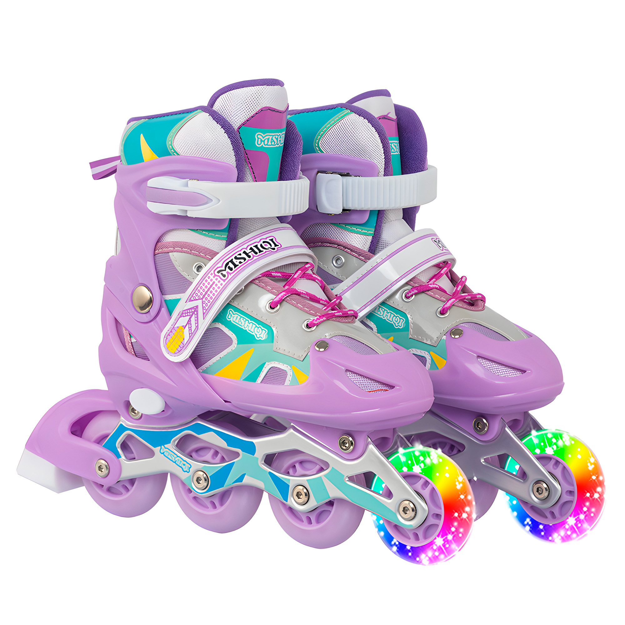 Patines En Linea Ajustables Roller  Ruedas Niños Niñas Colores 7