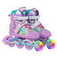 Patines En Linea Ajustables Roller  Ruedas Niños Niñas Colores - Miniatura 7