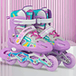 Patines En Linea Ajustables Roller  Ruedas Niños Niñas Colores - Miniatura 9