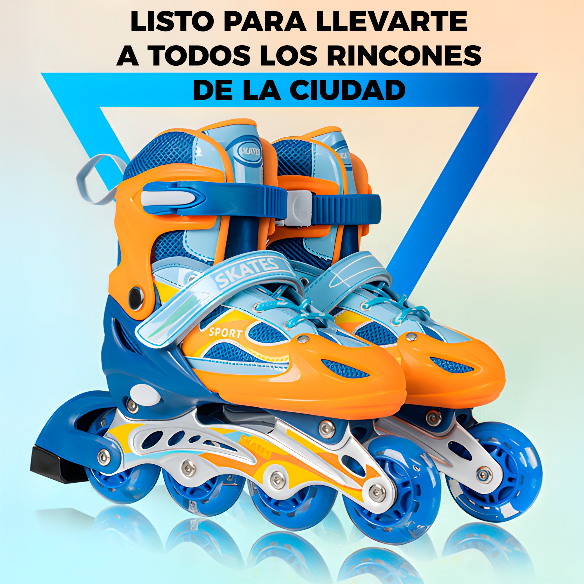 Patines En Linea Ajustables Roller  Ruedas Niños Niñas Colores 23