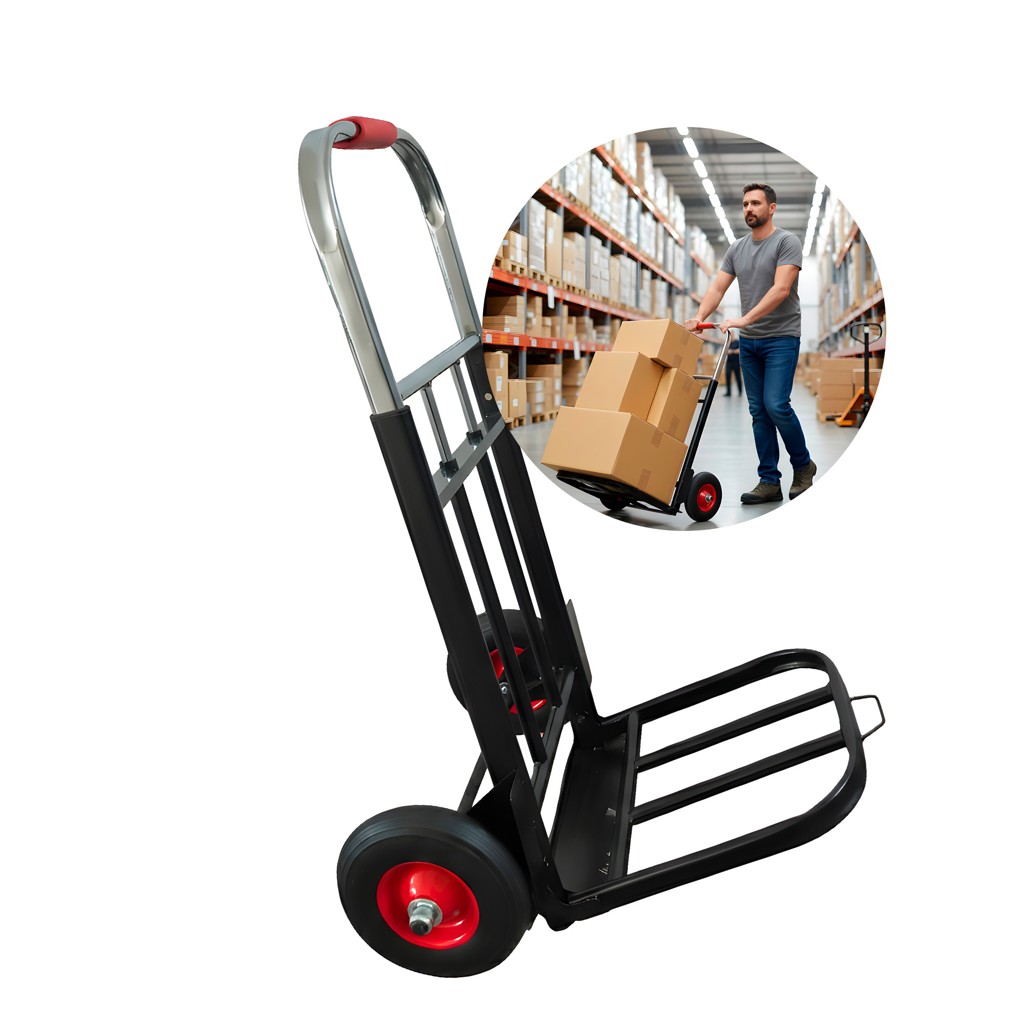 Carro Plegable De Carga Aluminio Tipo Yegua 120 Kilos Máximo 1