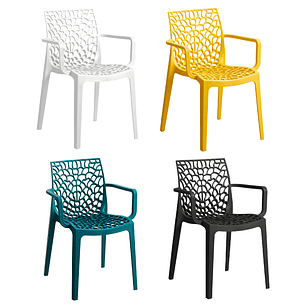 Sillas Comedor Terraza Exteriores Resistentes Lavables Colores