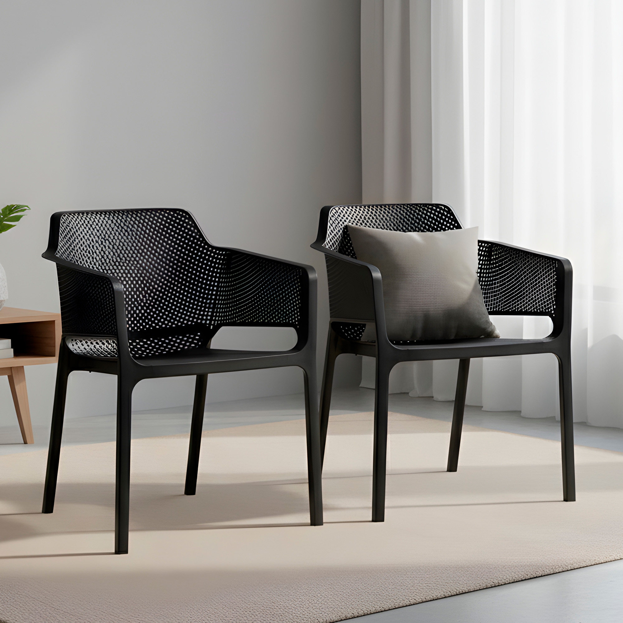 Sillas Terraza Comedor Exteriores Resistentes 80X60X59 CM Nordico Colores 6