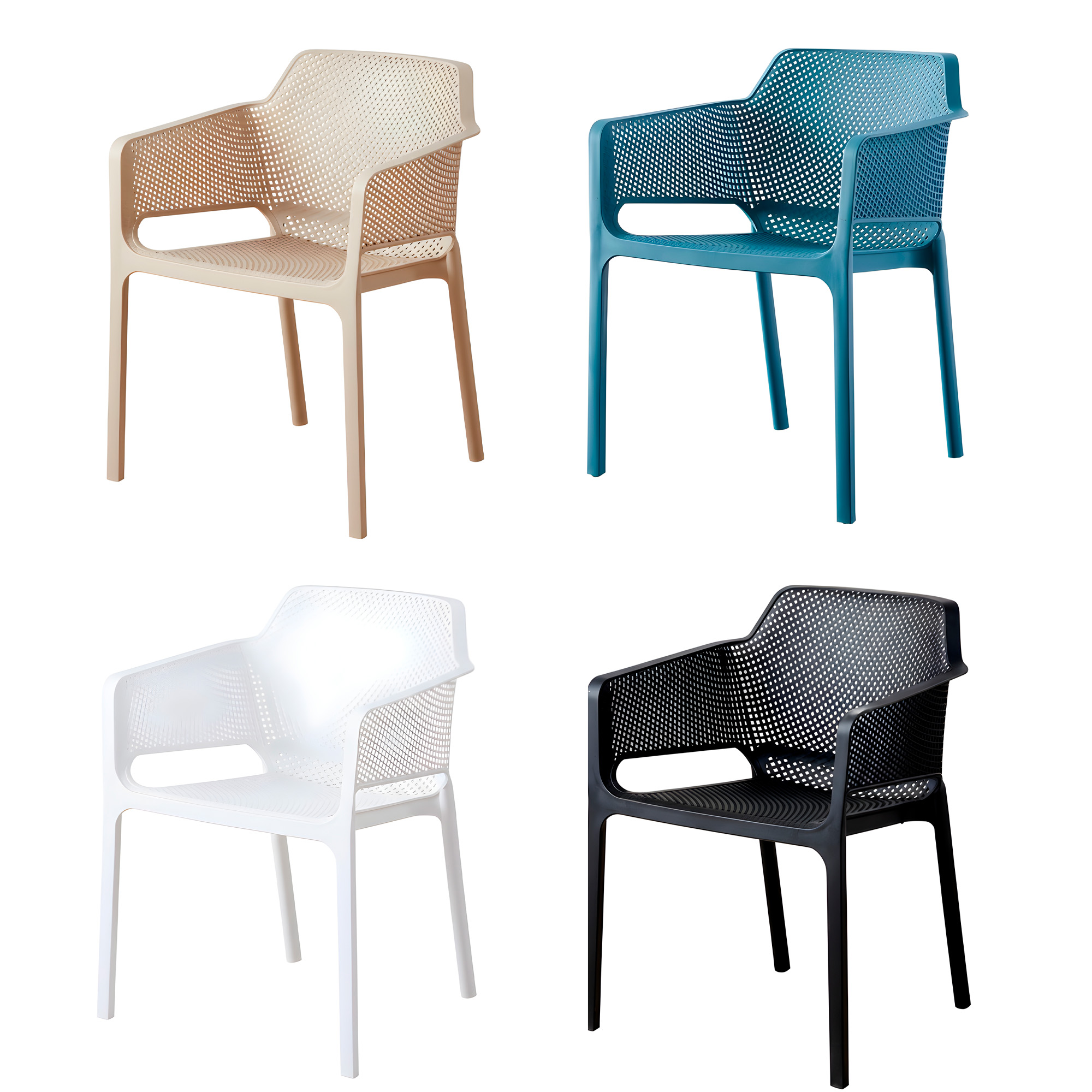 Sillas Terraza Comedor Exteriores Resistentes 80X60X59 CM Nordico Colores 1