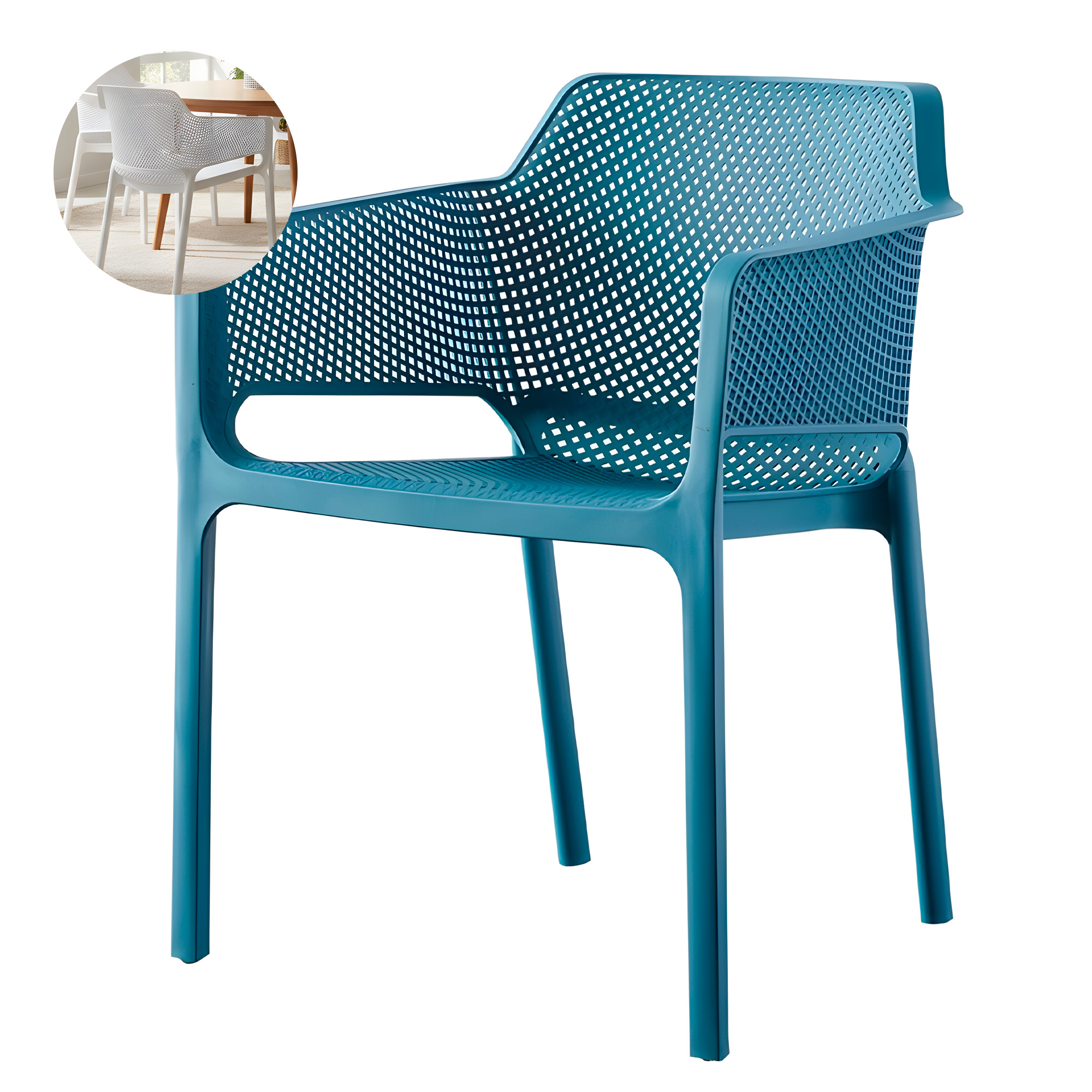 Sillas Terraza Comedor Exteriores Resistentes 80X60X59 CM Nordico Colores 20