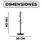 Perchero Colgador De Pie Metal Perchas Ropa 170x30 Cm Colgantes Cilindricos - Miniatura 2