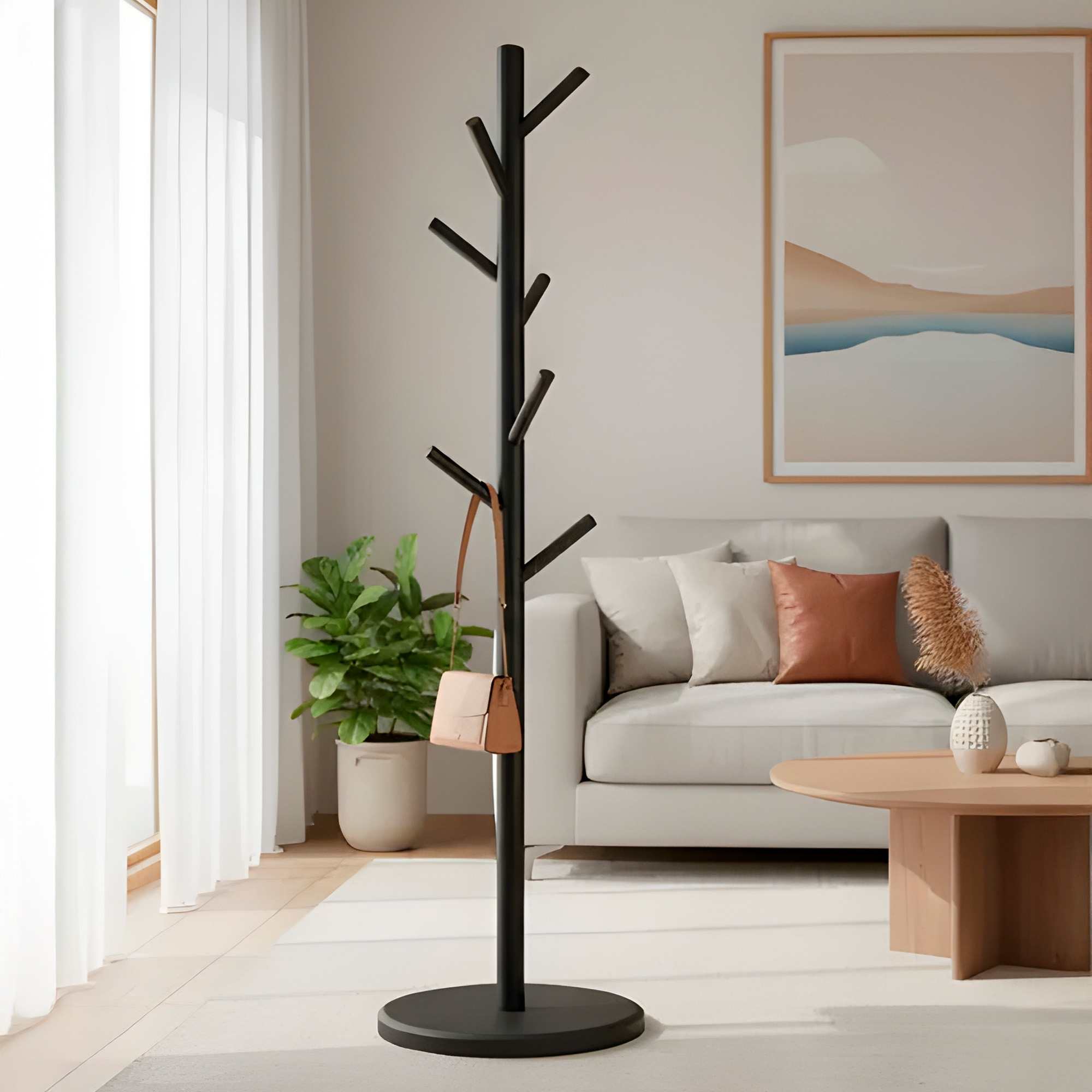 Perchero Colgador De Pie Metal Perchas Ropa 170x30 Cm Colgantes Cilindricos 5