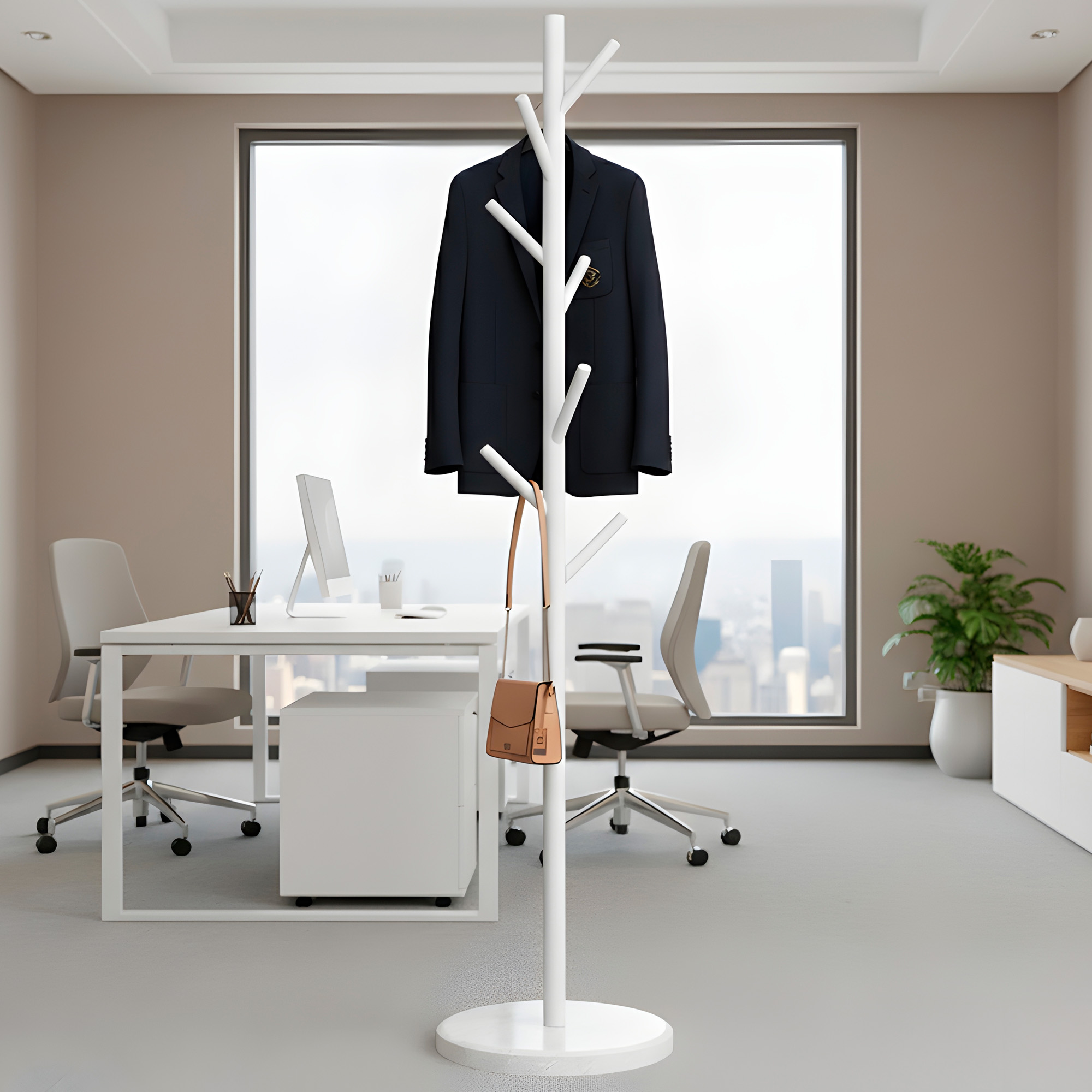 Perchero Colgador De Pie Metal Perchas Ropa 170x30 Cm Colgantes Cilindricos 14