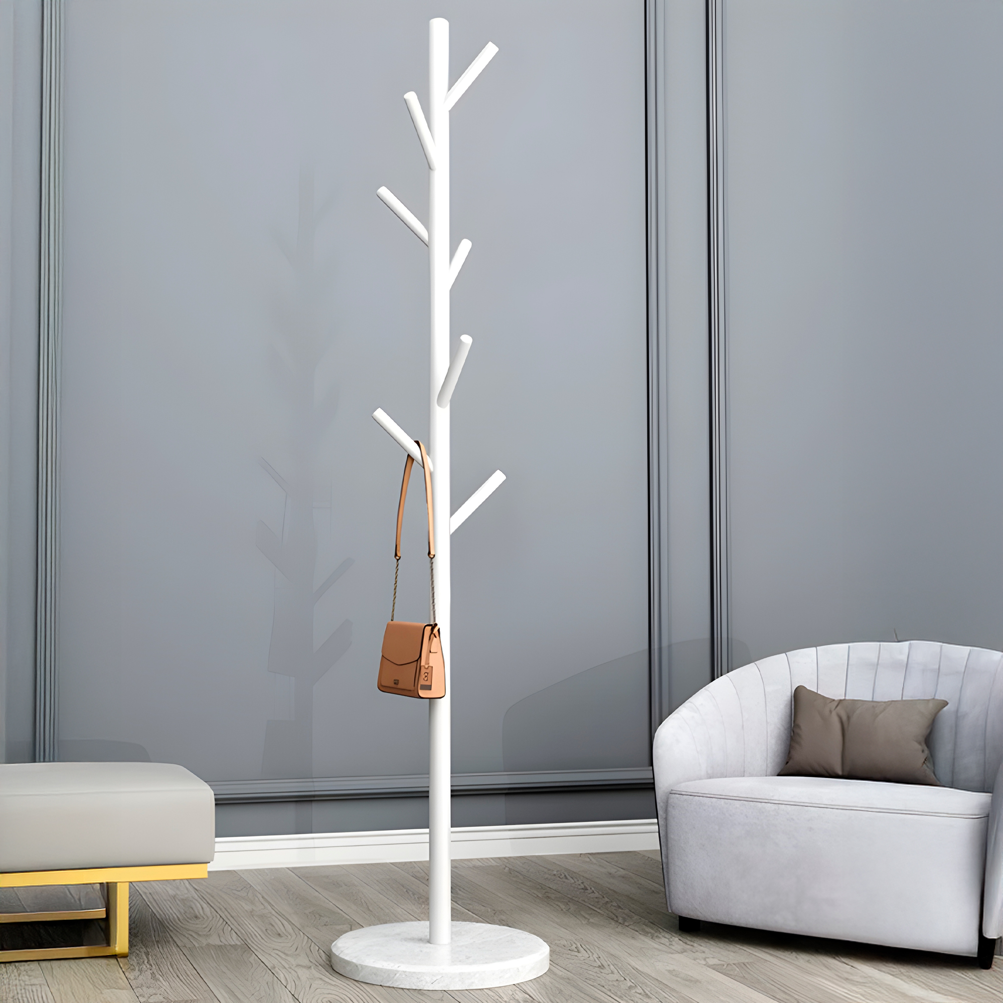 Perchero Colgador De Pie Metal Perchas Ropa 170x30 Cm Colgantes Cilindricos 18