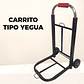 Carro Carrito Plegable Yegua De Carga Aluminio 100 Kilos Máximo Color Negro - Miniatura 2