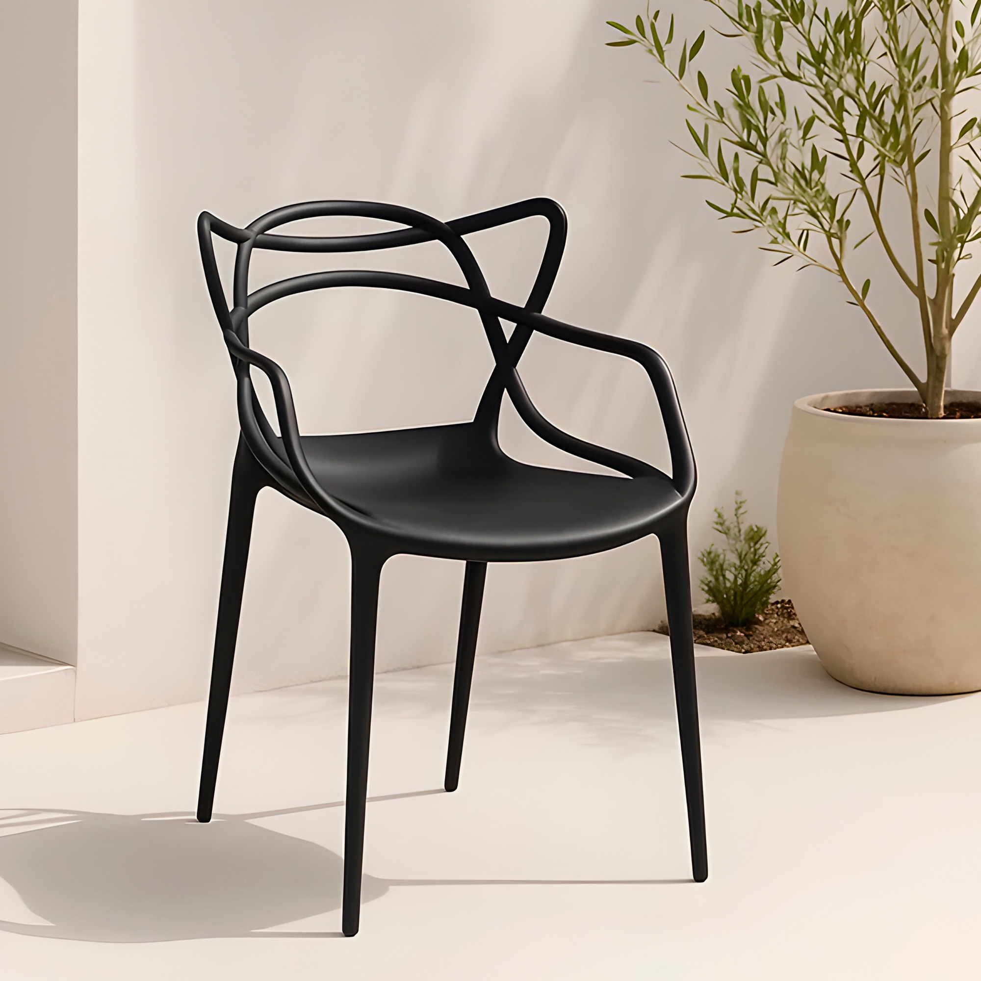 Silla Comedor Terraza Master Resistente Respaldo Apoyabrazos Colores 9