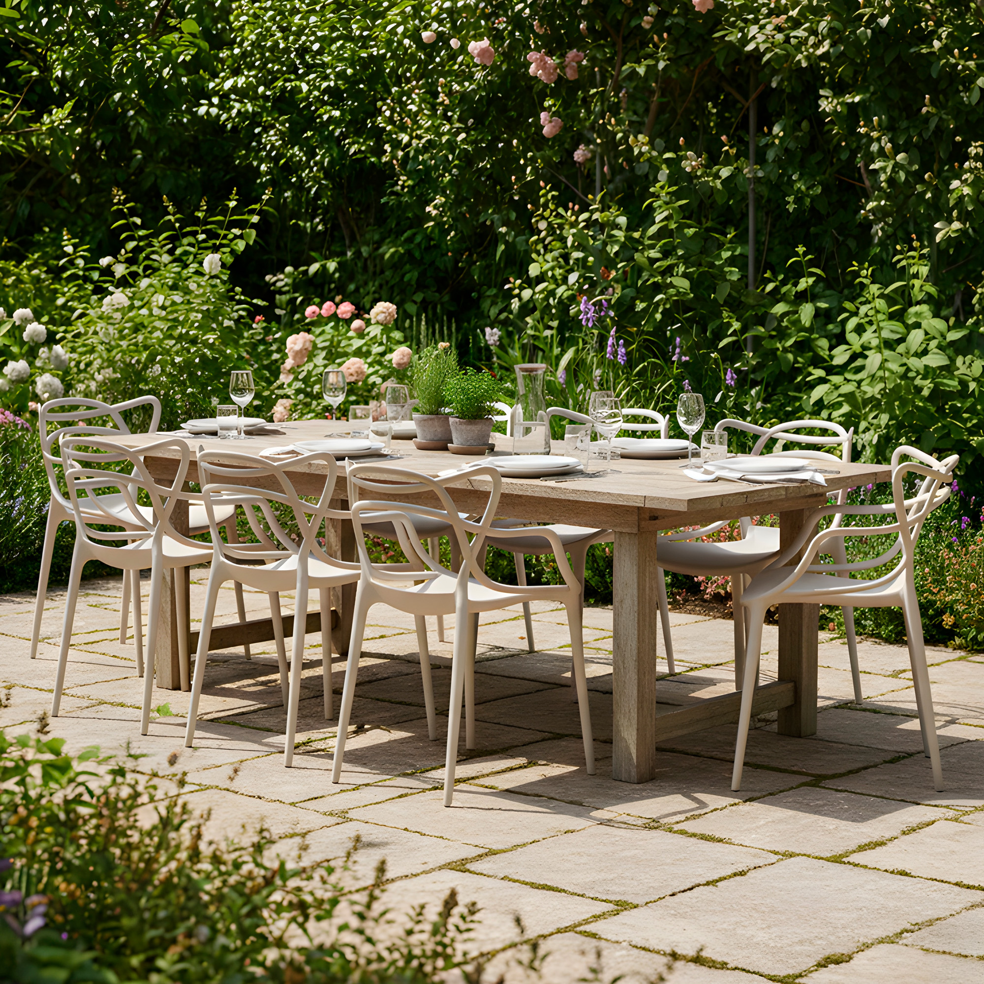 Silla Comedor Terraza Master Resistente Respaldo Apoyabrazos Colores 14