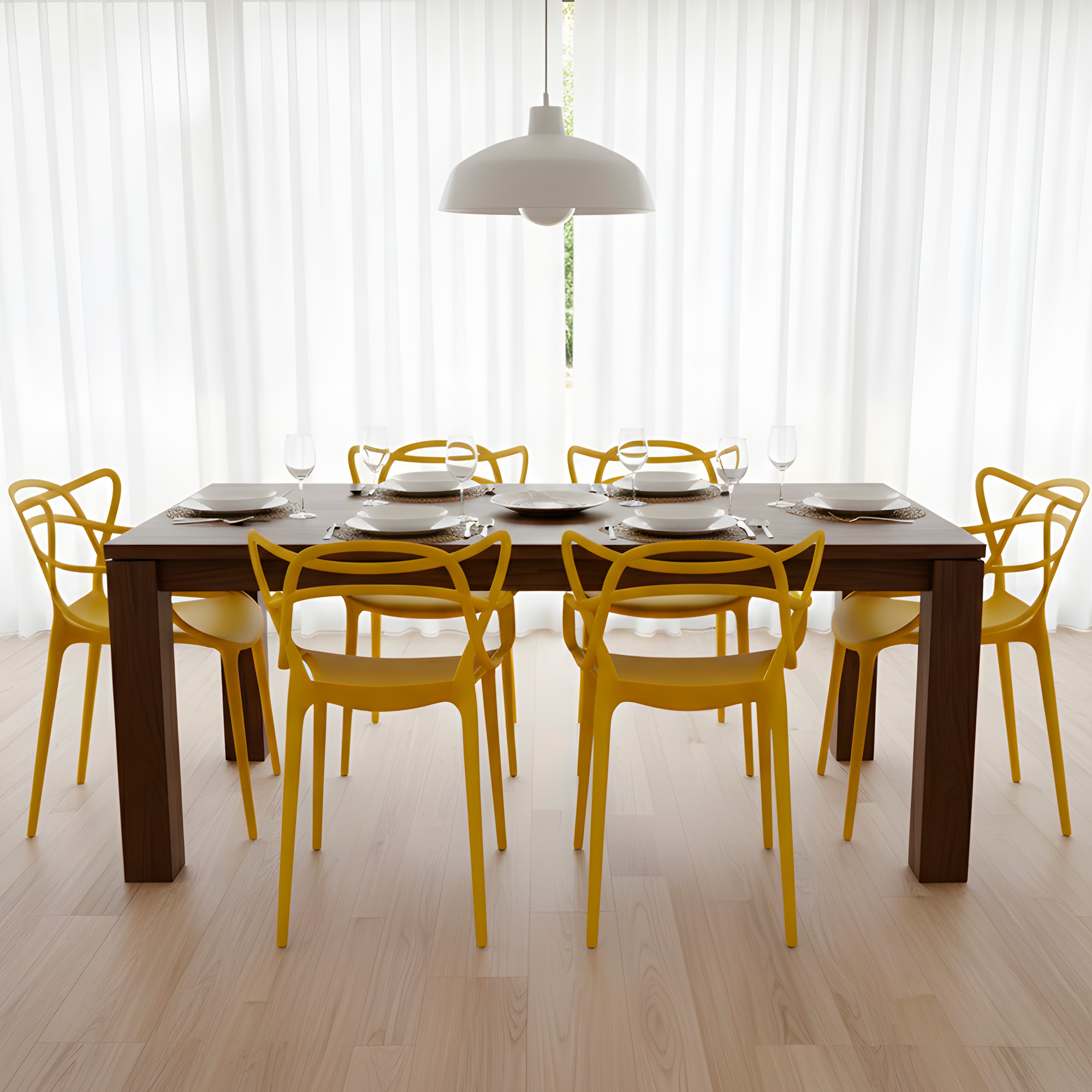 Silla Comedor Terraza Master Resistente Respaldo Apoyabrazos Colores 31