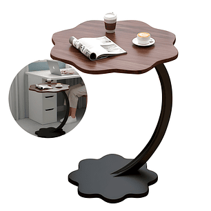 Mesa Centro Flor Redonda Living Lateral Auxiliar 59X40 CM