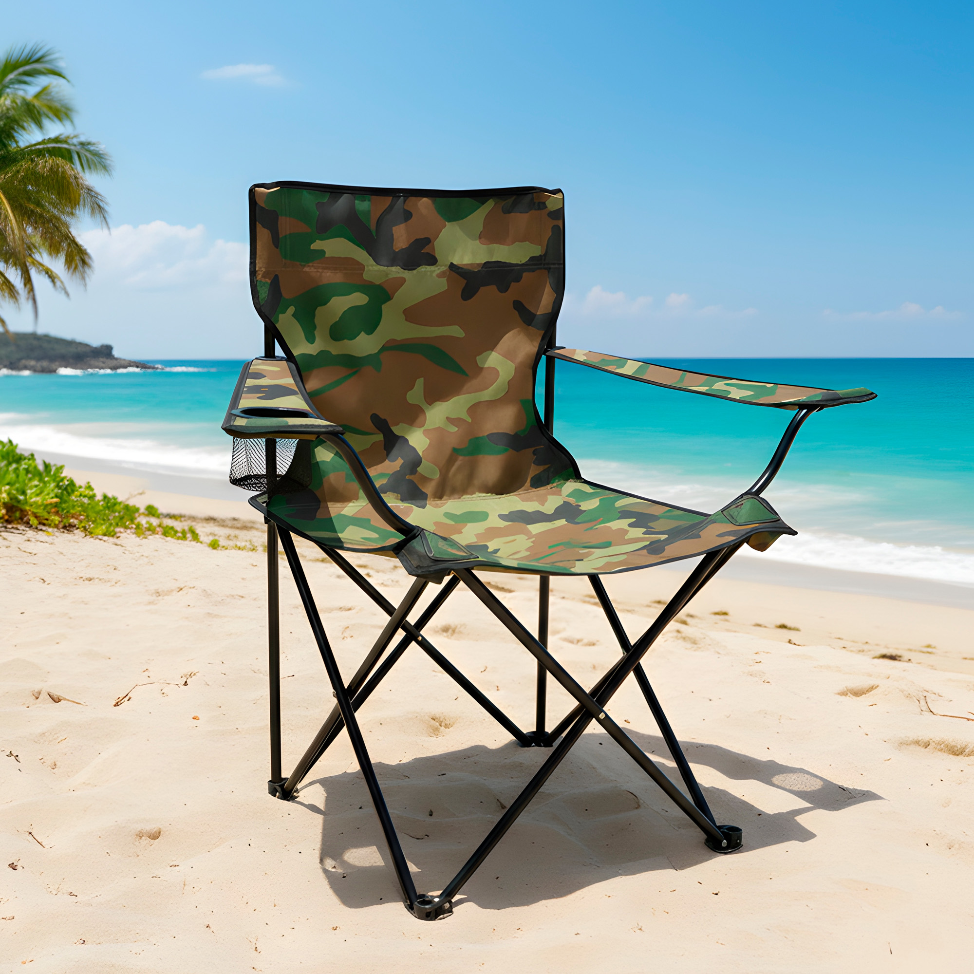 Silla Plegable Playa Exterior Camping Portátil 50X50X80 CM Colores 23