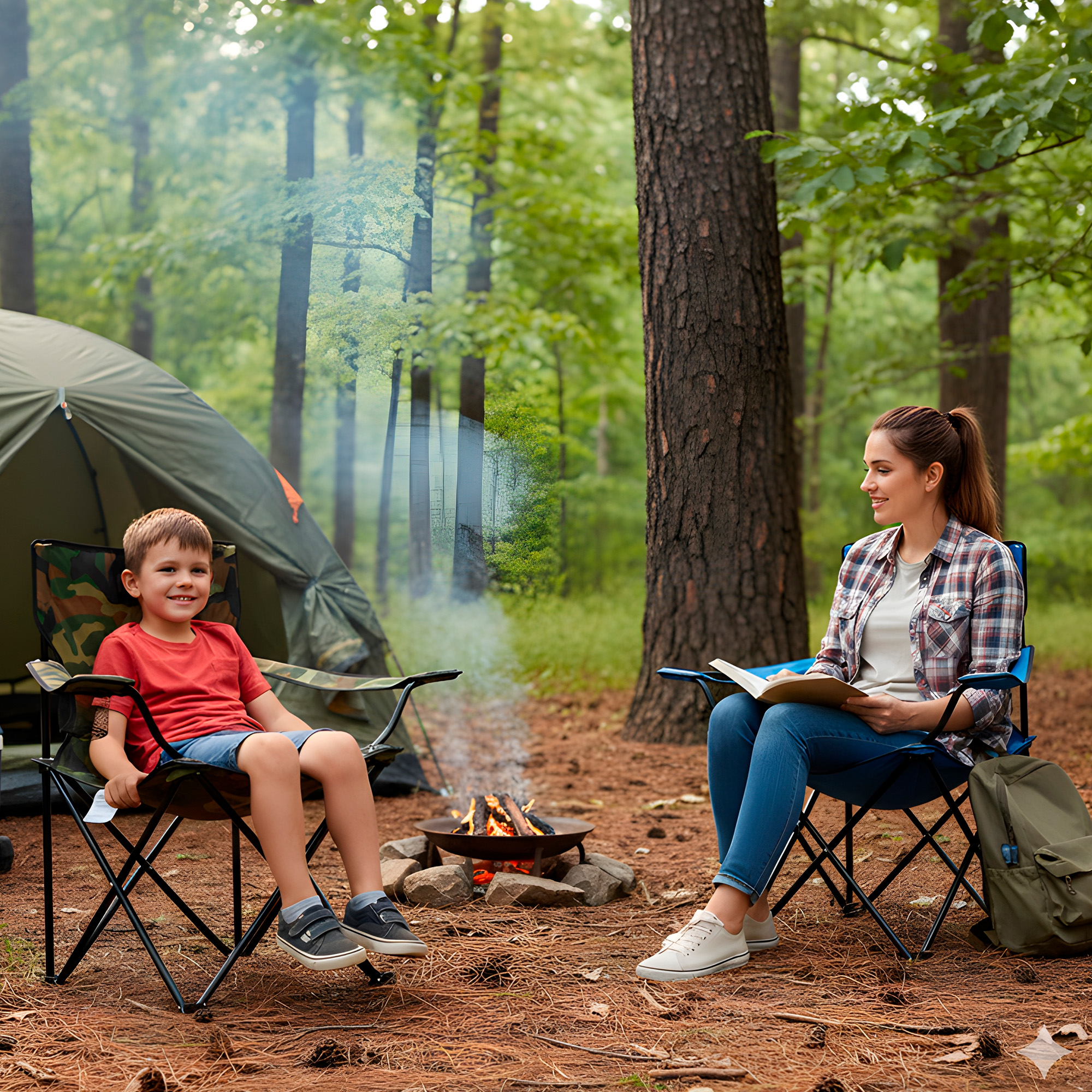 Silla Plegable Playa Exterior Camping Portátil 50X50X80 CM Colores 25