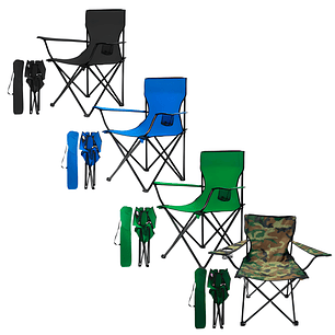 Silla Plegable Playa Exterior Camping Portátil 50X50X80 CM Colores