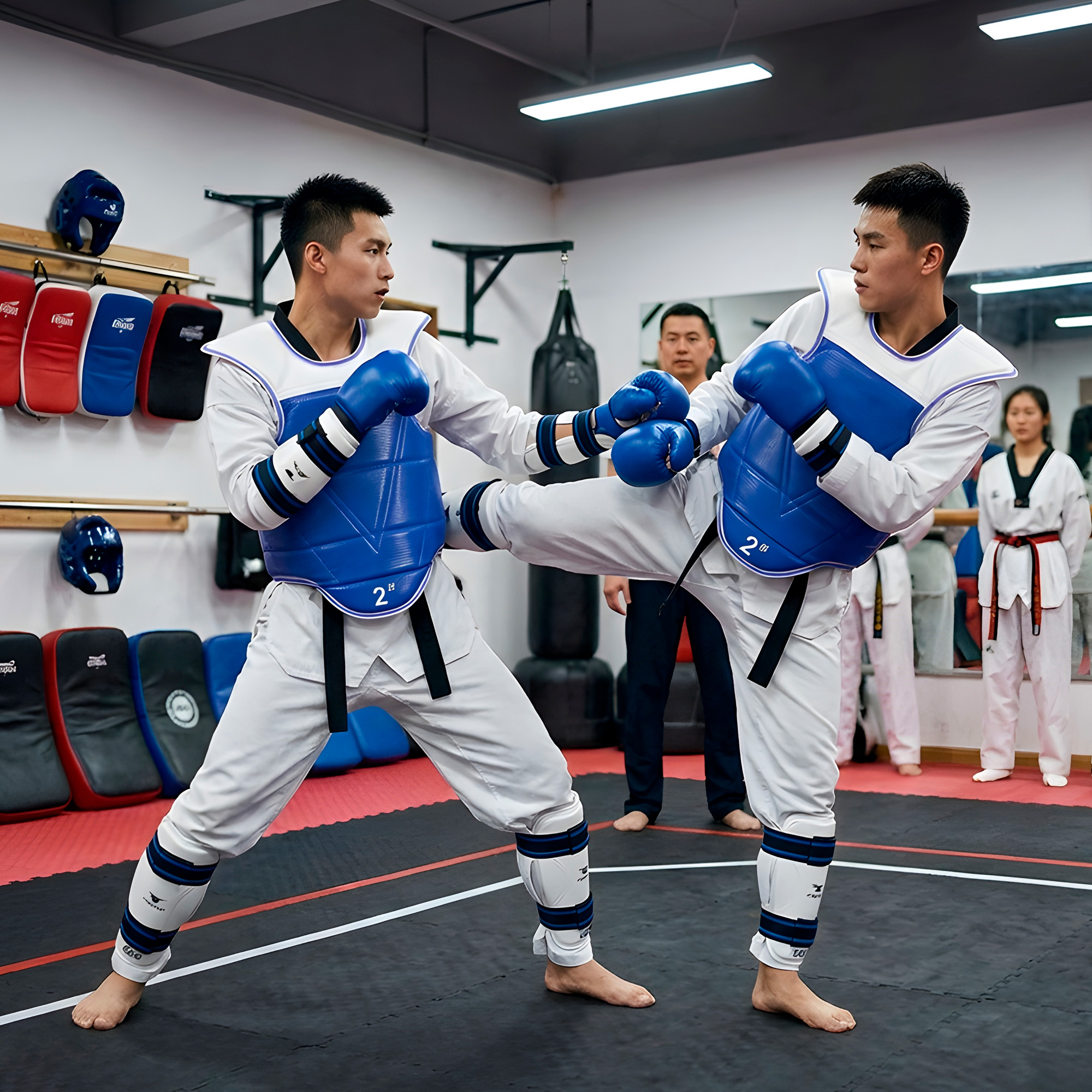 Pechera Protector Corporal Reversible Taekwondo Boxeo Karate 4