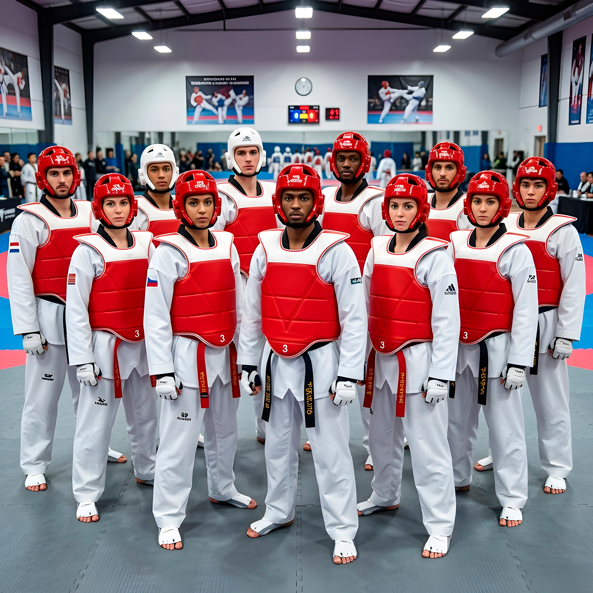 Pechera Protector Corporal Reversible Taekwondo Boxeo Karate 17