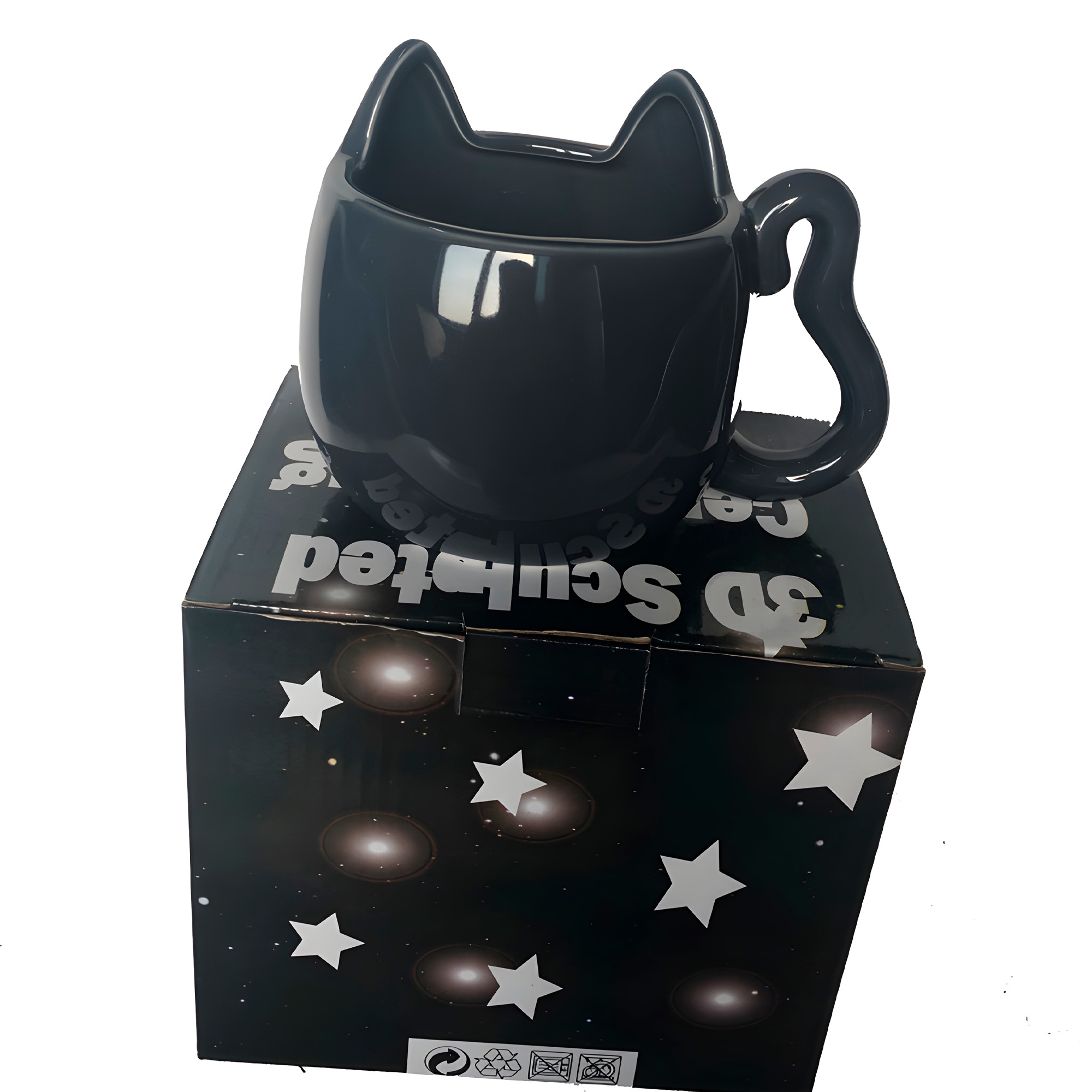 Taza Mug Ceramica Sailor Moon Gato Negro 400 ml 7