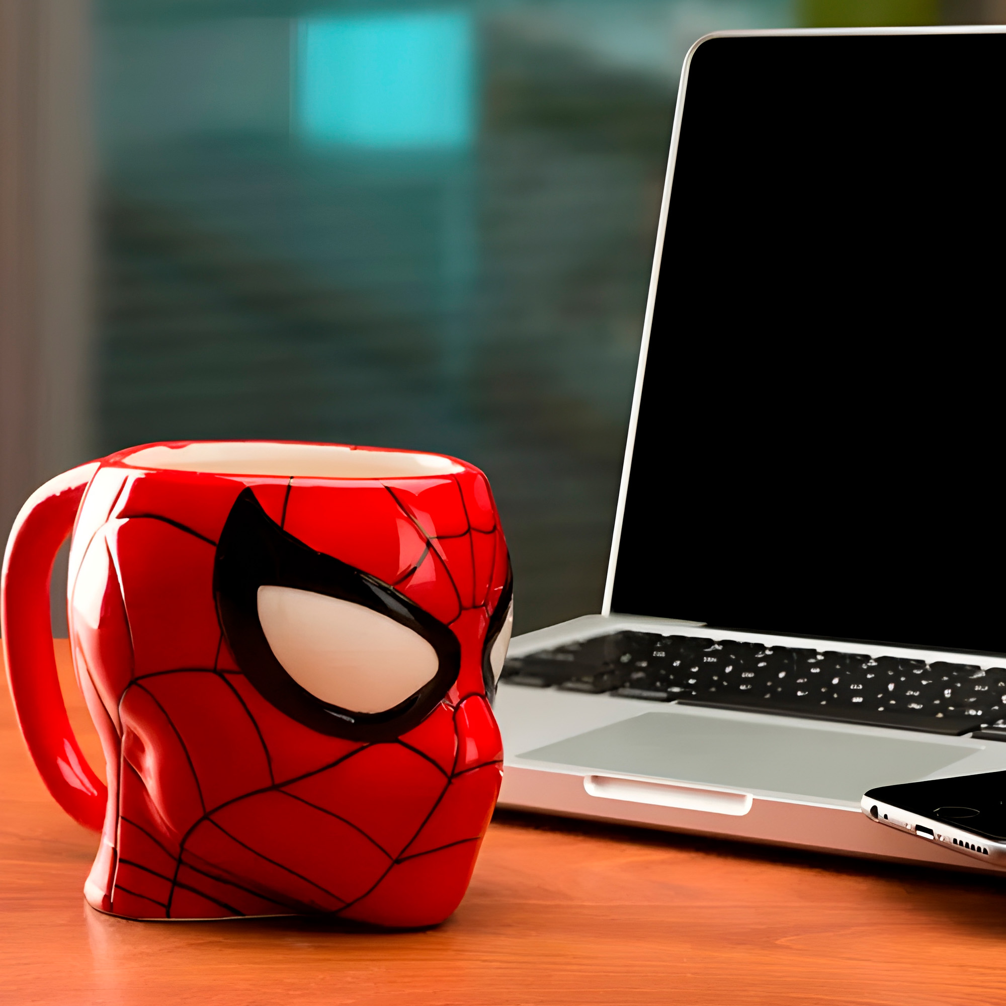 Taza Mug Ceramica Spiderman 3D Cafe Te Bebida 450 ml 3