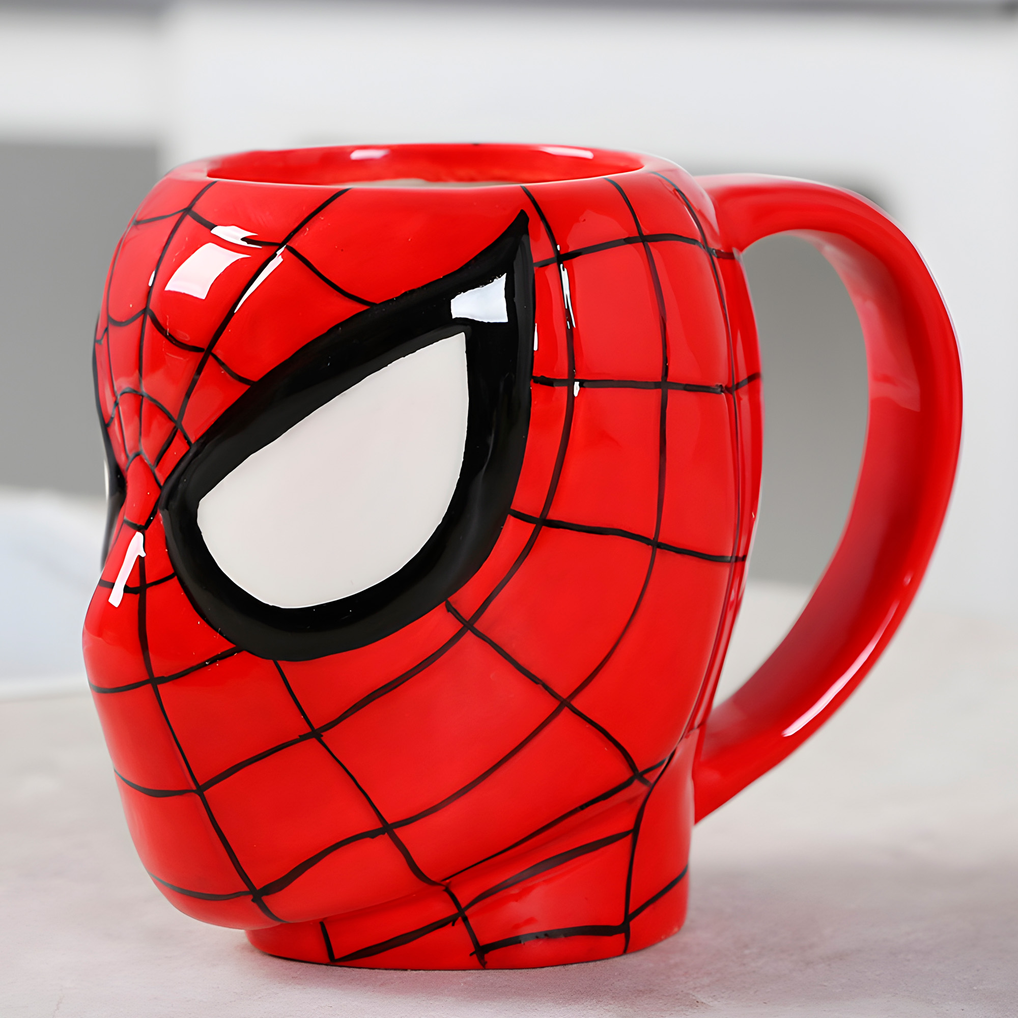 Taza Mug Ceramica Spiderman 3D Cafe Te Bebida 450 ml 4