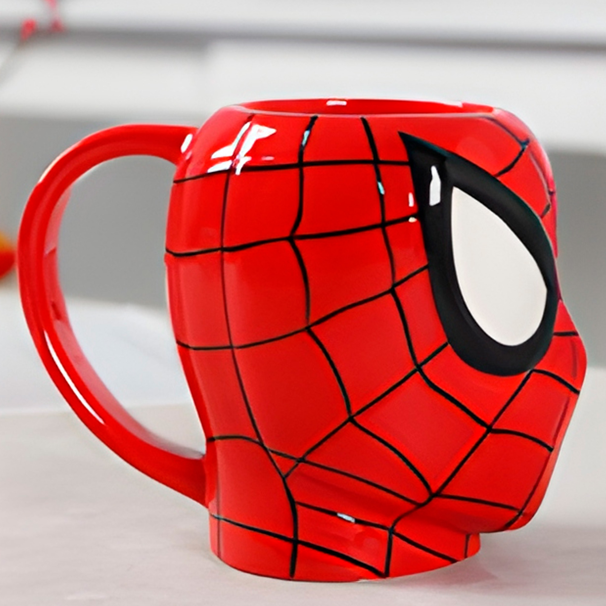 Taza Mug Ceramica Spiderman 3D Cafe Te Bebida 450 ml 6
