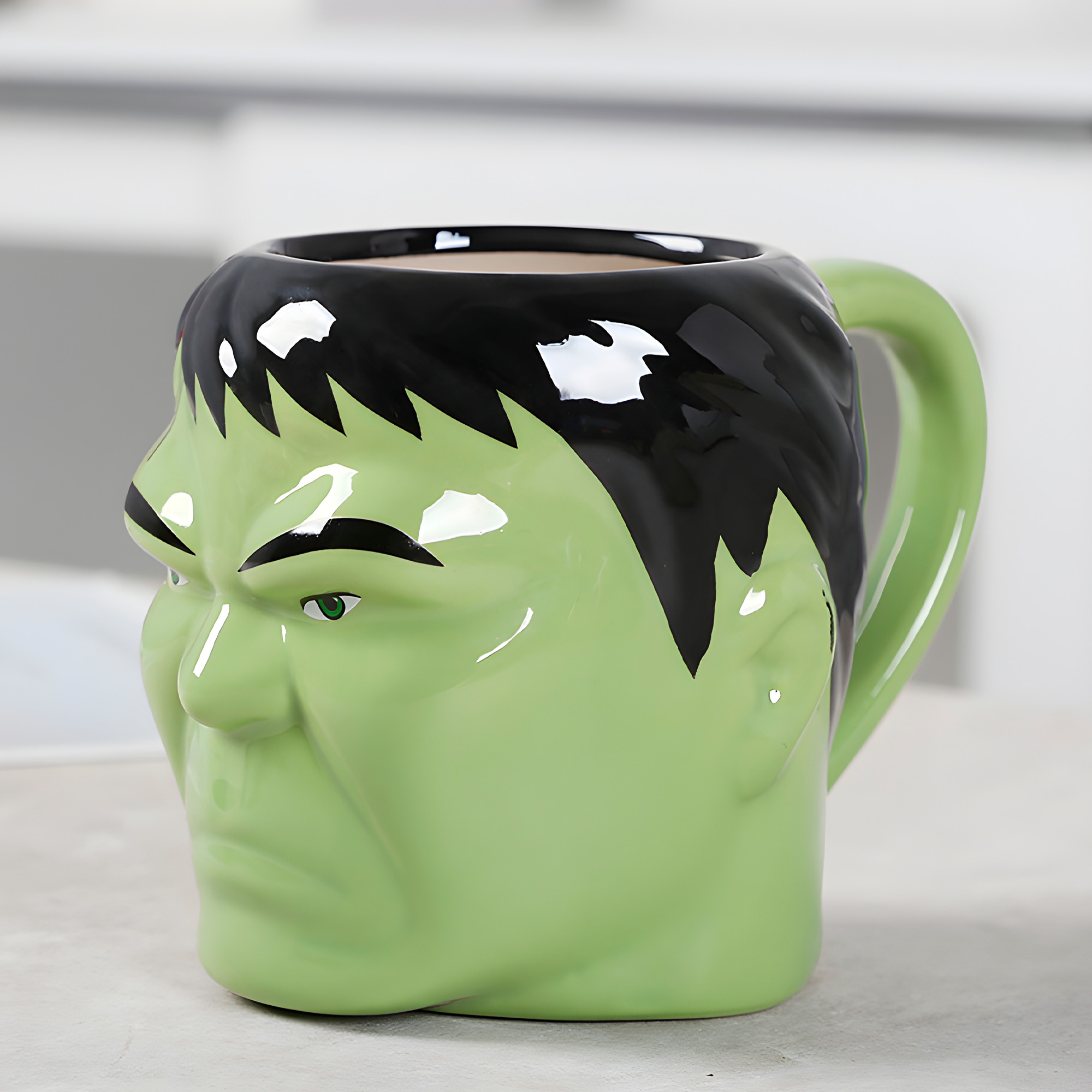 Taza Mug Ceramica Cara Hulk 3D Cafe Te Bebida 450 ml 9