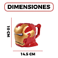 Taza Mug Ceramica Cara Iron Man 3D Cafe Te Bebida 450 ml - Miniatura 2