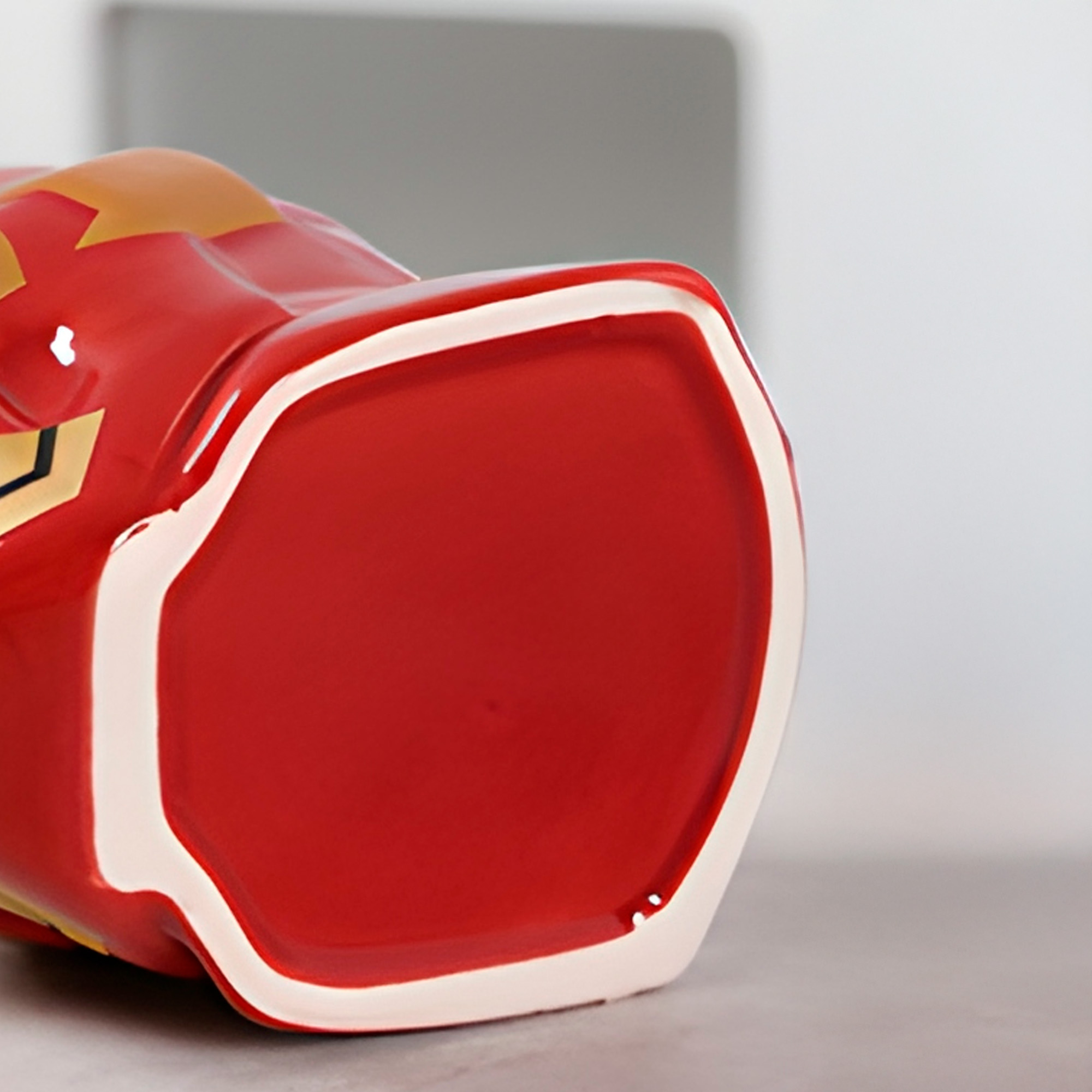 Taza Mug Ceramica Cara Iron Man 3D Cafe Te Bebida 450 ml 3