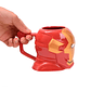 Taza Mug Ceramica Cara Iron Man 3D Cafe Te Bebida 450 ml - Miniatura 6