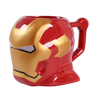 Taza Mug Ceramica Cara Iron Man 3D Cafe Te Bebida 450 ml
